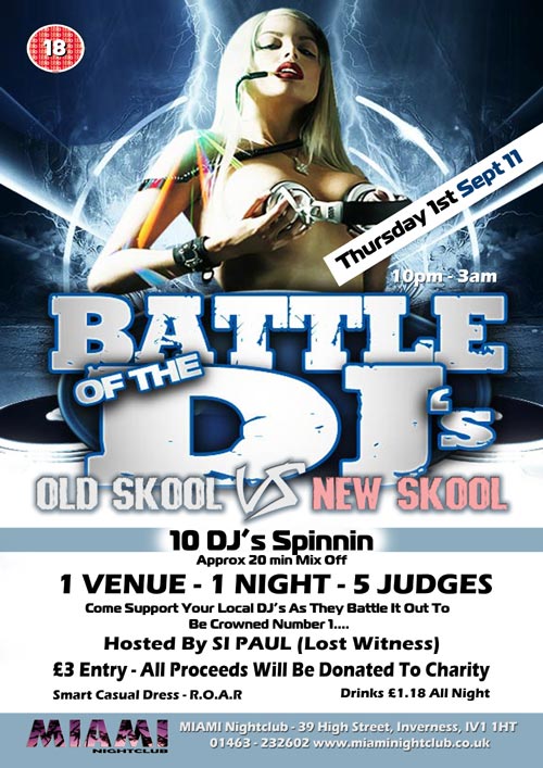 Highland battle of the DJs - 1st September 2011