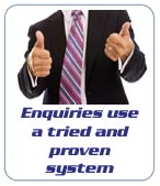 We use a tried & proven system for client enquiries