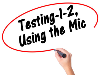 Using the Microphone